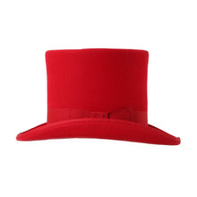 Load image into Gallery viewer, Premium Wool Red Top Hat - Ferrecci USA