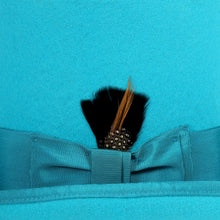 Load image into Gallery viewer, Premium Wool Turquoise Top Hat - Ferrecci USA