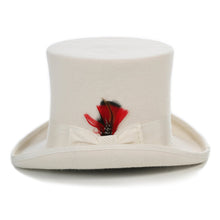 Load image into Gallery viewer, Premium Wool Off White Top Hat - Ferrecci USA