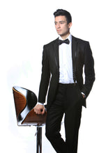 Load image into Gallery viewer, Satine Black Bow Tie & Cummerbund Set - Ferrecci USA