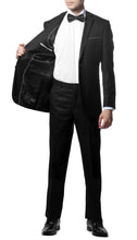 Load image into Gallery viewer, Celio Black Slim Fit Notch Lapel 2 Piece Tuxedo - Ferrecci USA