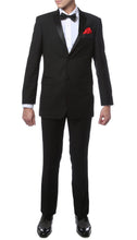 Load image into Gallery viewer, TX2000 2pc Black Slim Fit Notch Lapel Tuxedo - Ferrecci USA