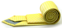 Load image into Gallery viewer, Mens Dads Classic Yellow Geometric Pattern Business Casual Necktie & Hanky Set UO-3 - Ferrecci USA