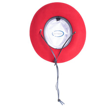 Load image into Gallery viewer, Red Wide Brim Fedora - Earp - Ferrecci USA