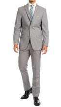 Load image into Gallery viewer, Windsor Light Grey Slim Fit 2pc Suit - Ferrecci USA