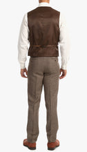 Load image into Gallery viewer, York Brown 3 Piece Herringbone Suit - Ferrecci USA