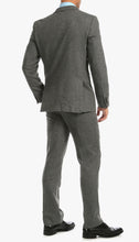 Load image into Gallery viewer, York Grey Slim Fit 3 Piece Herringbone Suit - Ferrecci USA