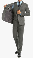 Load image into Gallery viewer, York Grey Slim Fit 3 Piece Herringbone Suit - Ferrecci USA