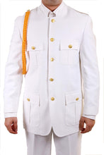 Load image into Gallery viewer, Ferrecci Mens White Military Cadet Uniform - Ferrecci USA