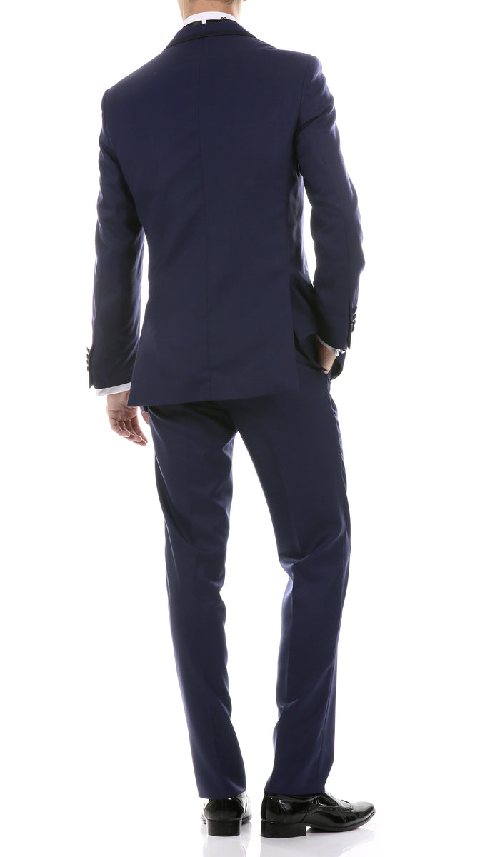 Celio Navy Slim Fit 3 Piece Tuxedo