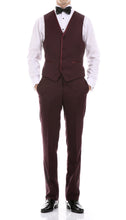 Load image into Gallery viewer, Celio Burgundy 3 Piece Slim Fit Tuxedo - Ferrecci USA