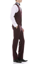 Load image into Gallery viewer, Celio Burgundy 3 Piece Slim Fit Tuxedo - Ferrecci USA