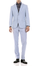 Load image into Gallery viewer, Oslo Sky Blue Slim Fit Notch Lapel 2 Piece Suit - Ferrecci USA