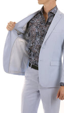 Load image into Gallery viewer, Oslo Sky Blue Slim Fit Notch Lapel 2 Piece Suit - Ferrecci USA