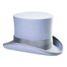 Load image into Gallery viewer, Premium Wool Sky Blue Top Hat - Ferrecci USA