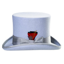 Load image into Gallery viewer, Premium Wool Sky Blue Top Hat - Ferrecci USA
