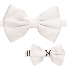 Load image into Gallery viewer, Axis White Adjustable Satin Bowtie - Ferrecci USA 
