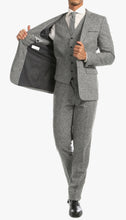 Load image into Gallery viewer, Bradford Grey Slim Fit 3 Piece Tweed Suit - Ferrecci USA 
