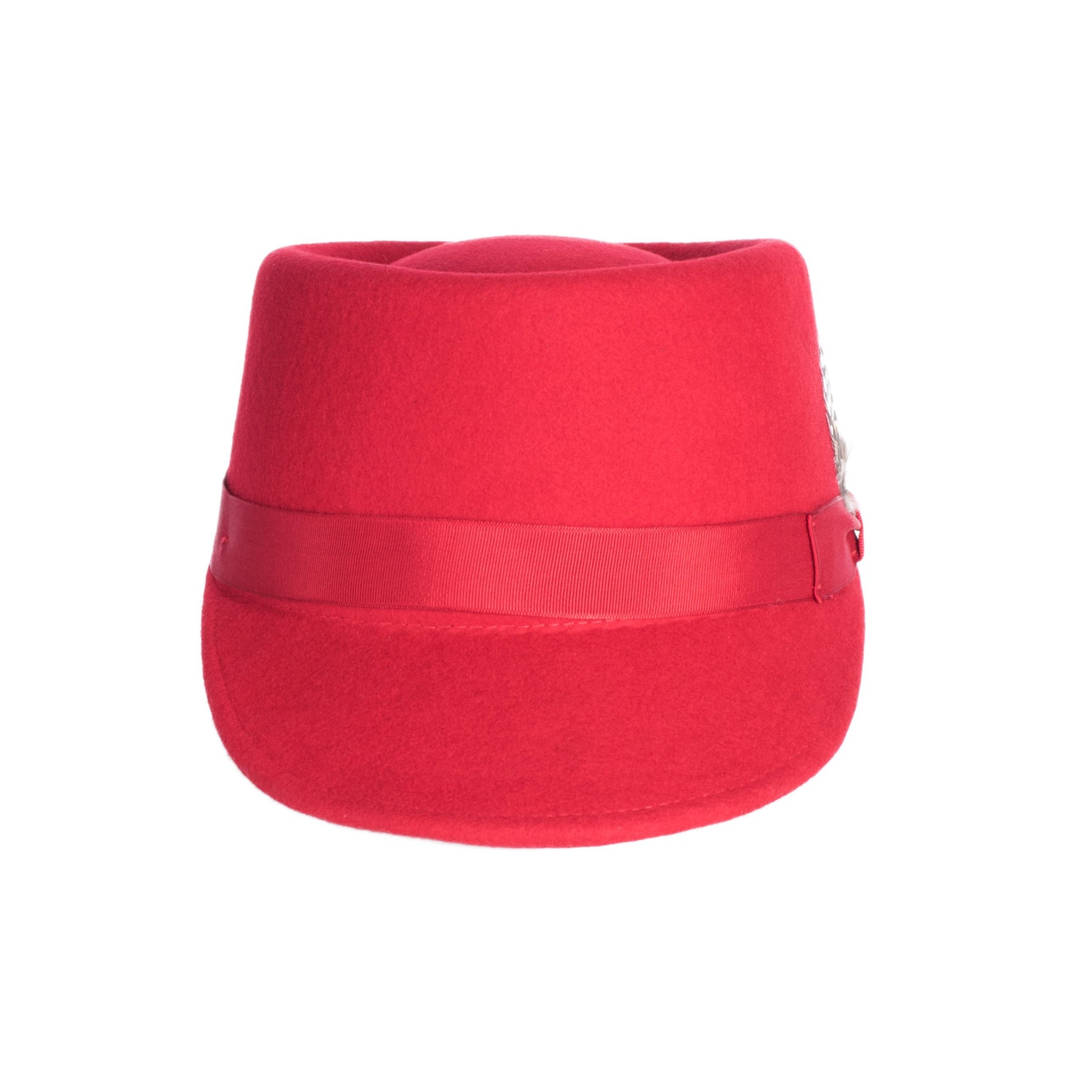 Modern Conductor Train Engineer Hat-Red | FERRECCI – Suit Studio