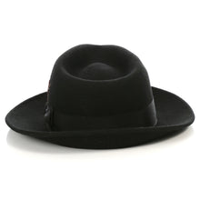 Load image into Gallery viewer, Crushable Fedora Hat in Black - Ferrecci USA 

