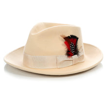 Load image into Gallery viewer, Crushable Tan Fedora Hat - Ferrecci USA 
