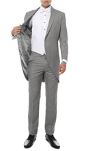 Load image into Gallery viewer, Mens Grey Cutaway Regular Fit 2 Piece Tuxedo Suit - Ferrecci USA 
