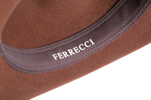 Brown Crushable Wool Western Dakota Cowboy Hat - Ferrecci USA 