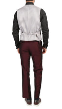 Load image into Gallery viewer, Mens Daxson Burgundy Slim Fit Shawl Collar 3pc Tuxedo - Ferrecci USA 
