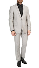 Load image into Gallery viewer, Mens Daxson Grey Slim Fit Shawl Collar 3pc Tuxedo - Ferrecci USA 
