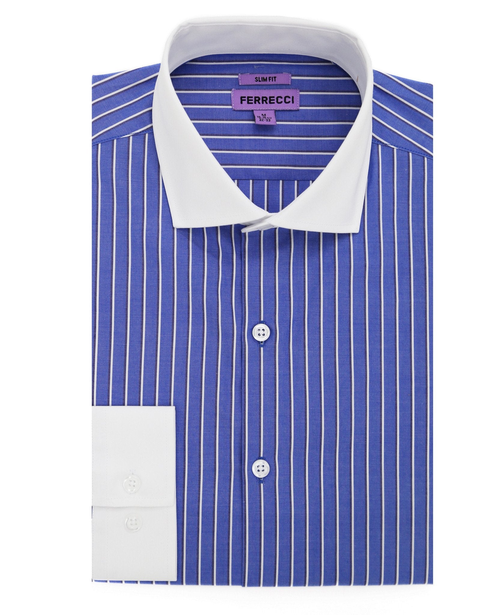 ferrecci dress shirts Ferrecci Virgo Burgundy Regular Fit Dress Shirt 16 Large 36-37 Sleeve