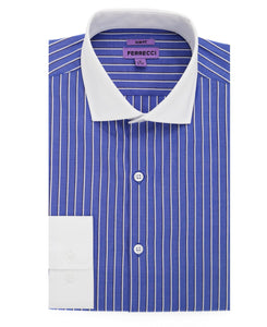 The Duncan Slim Fit Cotton Dress Shirt - Ferrecci USA 