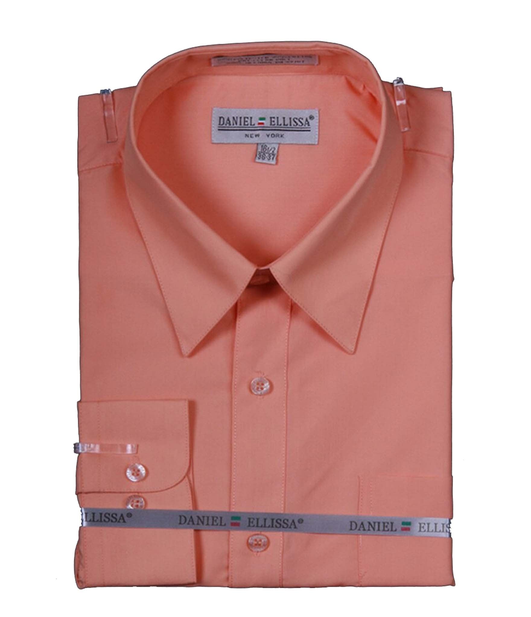 peach dress shirt Kids World Boys & Tie (Patterns May Vary) Step up your dinner attire and bring our beloved Saint Mongoose with you de Mens Peach Color Dress