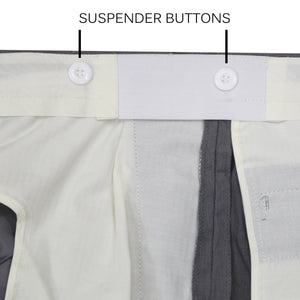 Premium White Regular Fit Suspender Ready Formal & Business Pants - Ferrecci USA 