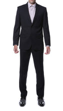 Load image into Gallery viewer, Ernesto Black Pinstripe Slim Fit 2 Piece Suit - Ferrecci USA 
