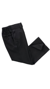 Ezra Black Regular Fit Boys Dress Pants - Ferrecci USA 