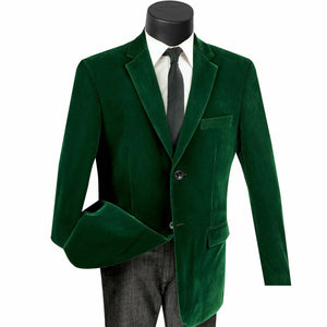 Velvet Sport Coat Color Emerald