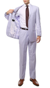 Premium FE28001 Lilac Regular Fit Suit - Ferrecci USA 