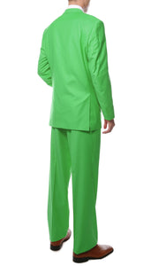 Premium FE28001 Lime Green Regular Fit Suit - Ferrecci USA 