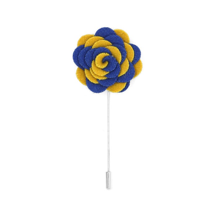Florance 21 Royal Blue & Yellow Lapel Pin - Ferrecci USA 