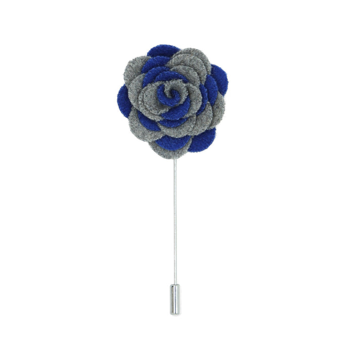 Florance 24 Grey Blue Lapel Pin - Ferrecci USA 