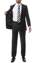 Load image into Gallery viewer, Premium FNL22R Mens 2 Button Regular Fit Charcoal Suit - Ferrecci USA 
