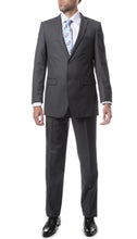 Load image into Gallery viewer, Premium FNL22R Mens 2 Button Regular Fit Heather Grey Suit - Ferrecci USA 
