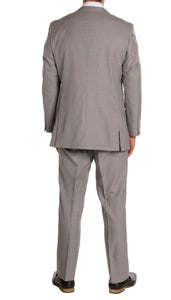 Ford Light Grey Regular Fit 2 Piece Suit - Ferrecci USA 