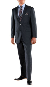 Navy Blue Regular Fit Suit - 2PC - FORD - Ferrecci USA 
