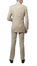Load image into Gallery viewer, FS22 Mens Tan Regular Fit 2 Piece Suit - Ferrecci USA 
