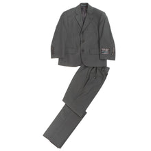Load image into Gallery viewer, Boys Premium Grey Green Striped 2 Piece Suit - Ferrecci USA 
