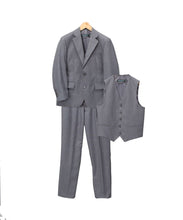 Load image into Gallery viewer, Boys Premium Medium Grey Vested 3 Piece Suit - Ferrecci USA 
