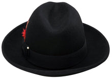 Load image into Gallery viewer, Men&#39;s Black Untouchable Fedora Hat
