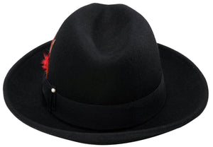 Men's Black Untouchable Fedora Hat