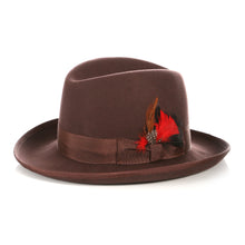Load image into Gallery viewer, Ferrecci Premium Brown Godfather Hat - Ferrecci USA 
